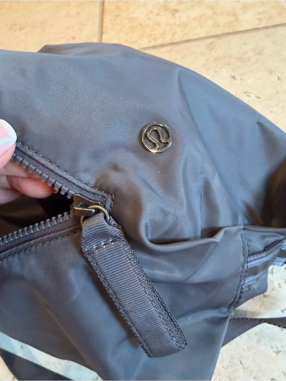 Lululemon Crossbody Sling Bag in Dark Gray - Minimal Everyday Carry